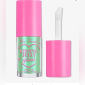 Too Faced Kissing Jelly Gloss in Green Apple New in box